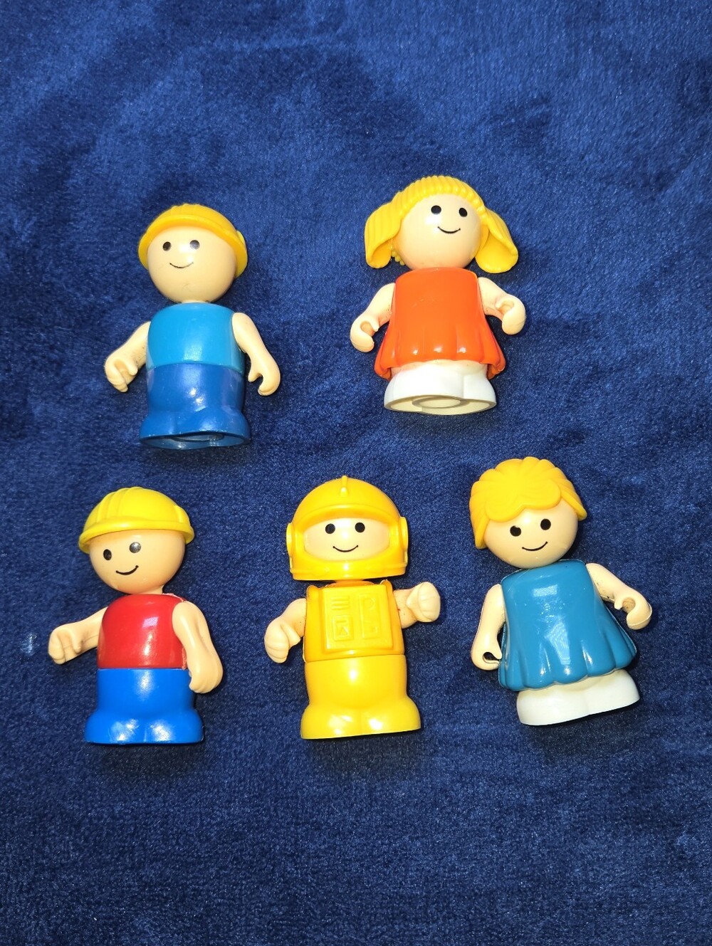 Vintage Playskool Lil Playmates Lot of 5 Figures Toys People 1980s